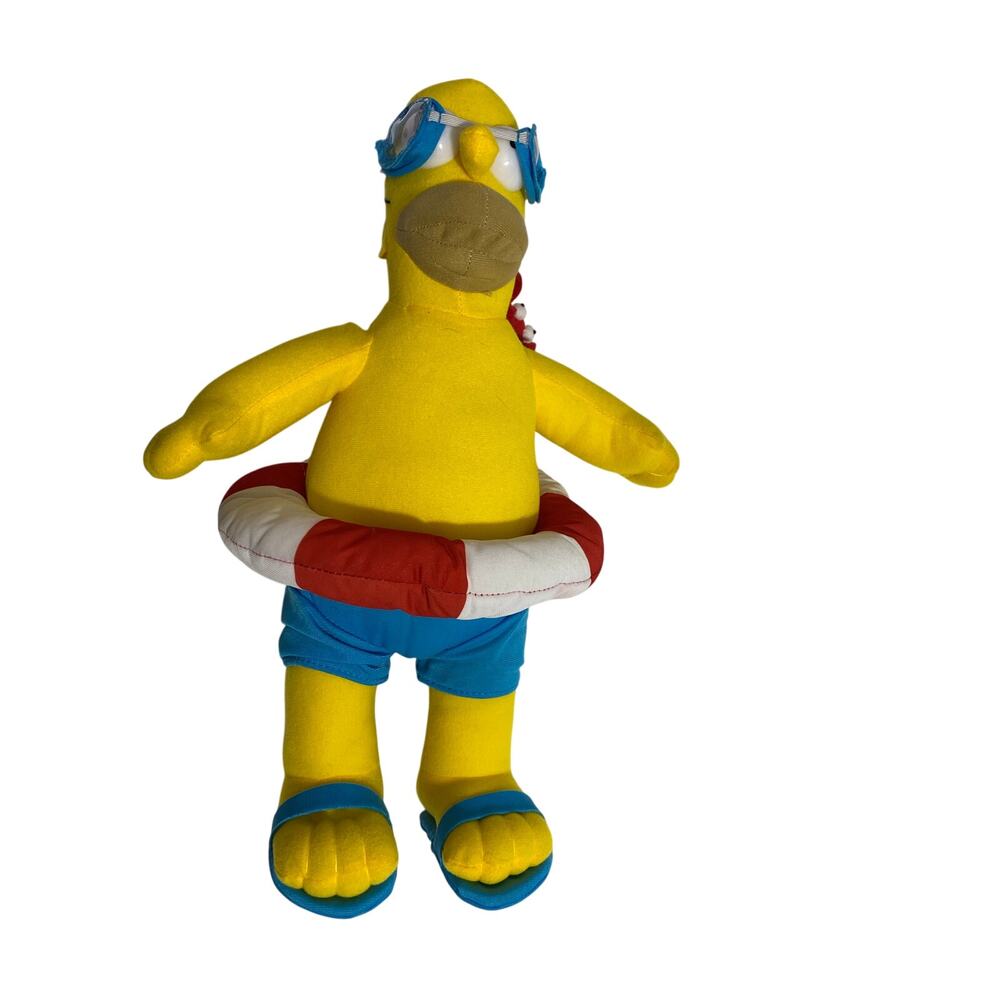 The Simpsons Homer Rescue Plush 16.5" Swim Float Go with Crab